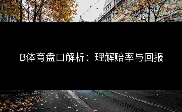 B体育盘口解析：理解赔率与回报