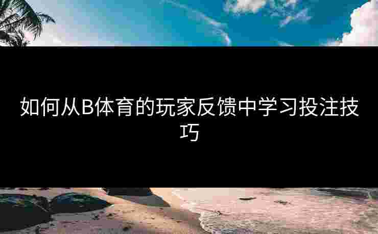 如何从B体育的玩家反馈中学习投注技巧
